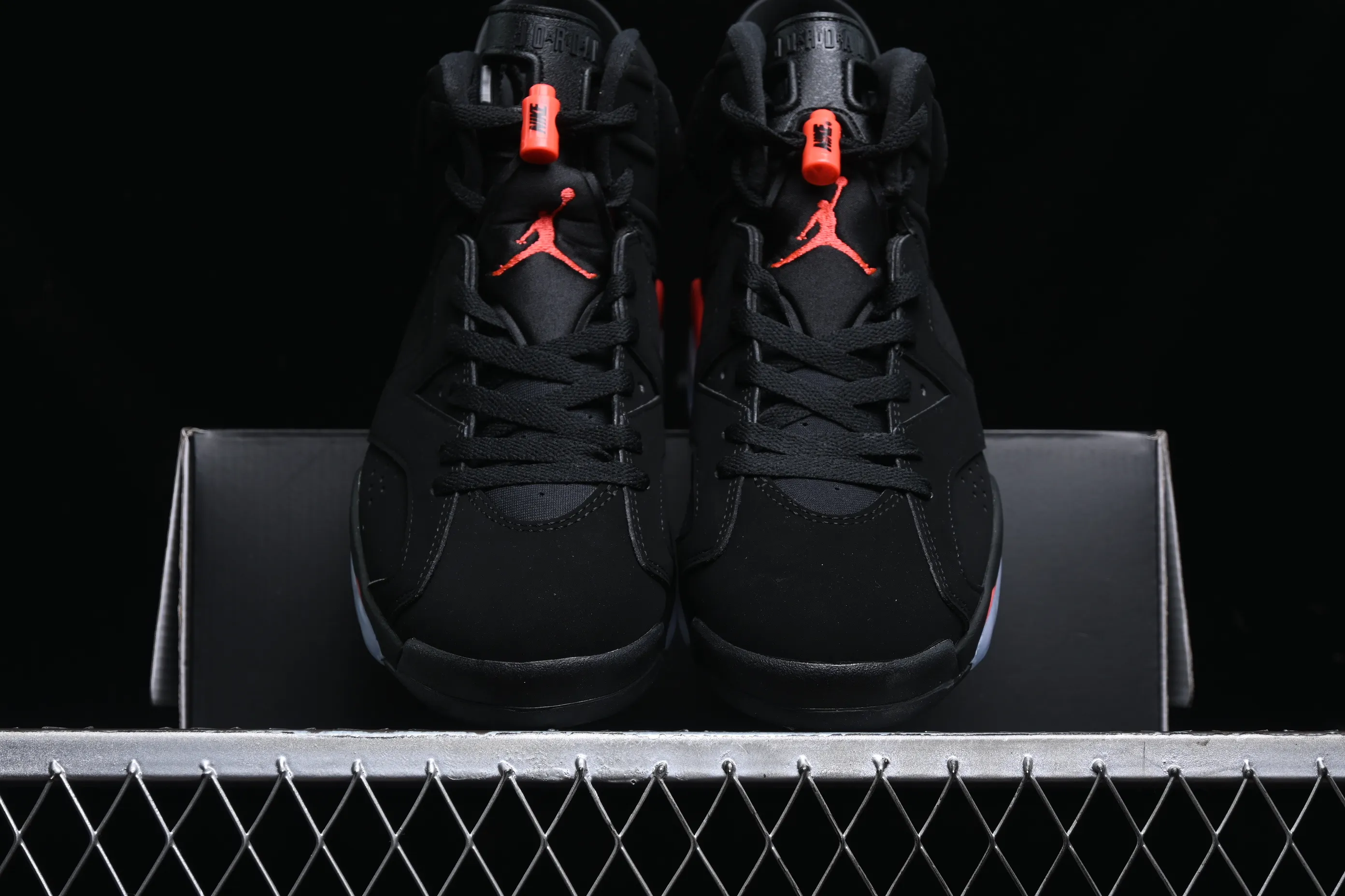 All categories Air Jordan Jordan series basketball shoes Air Jordan 6 F version Air Jordan 6 "Infrared" AJ6 Joe 6 black infrared 3M reflective basketball men's shoes 384664-060